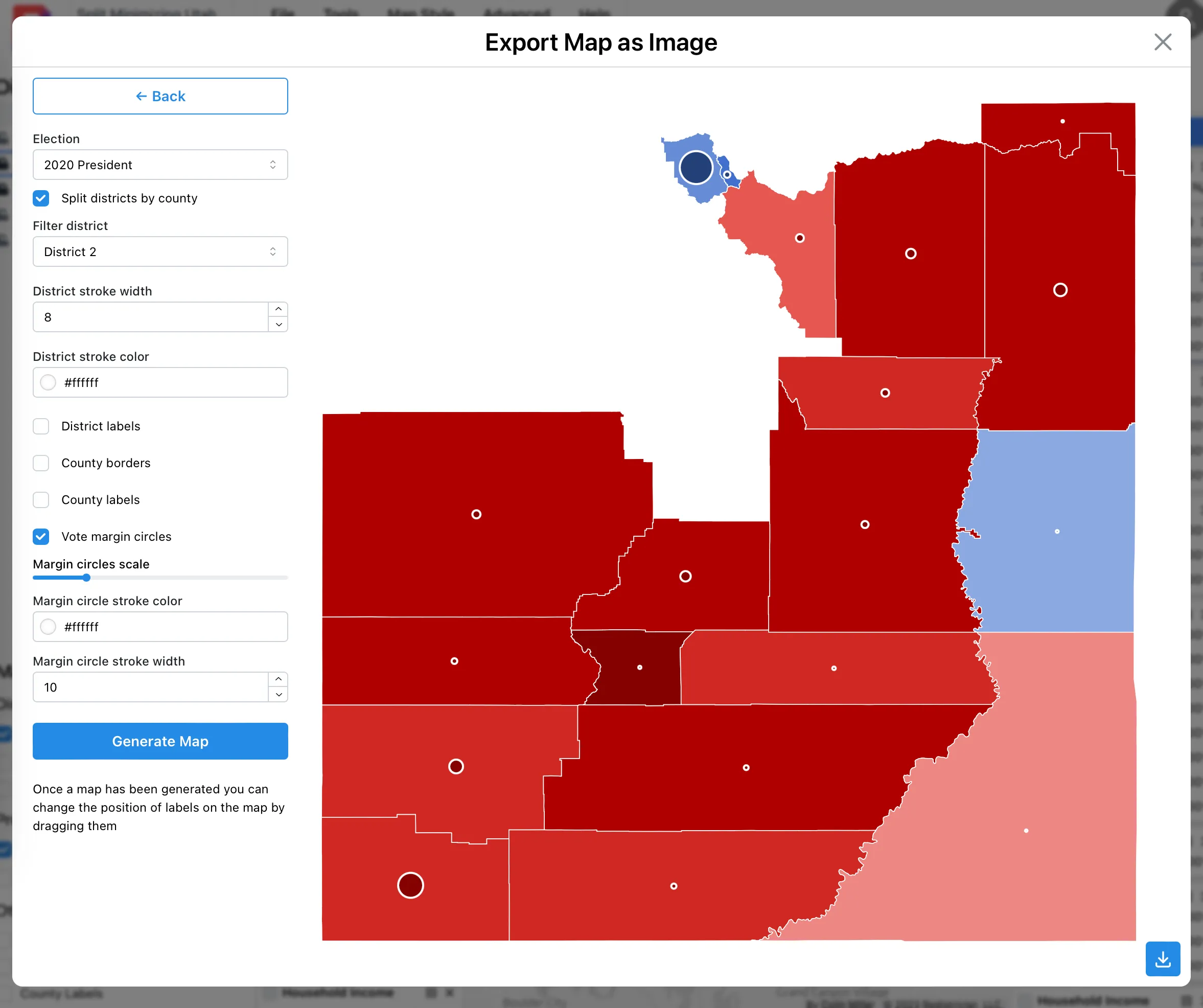 Exporting Maps to Images | Redistricter